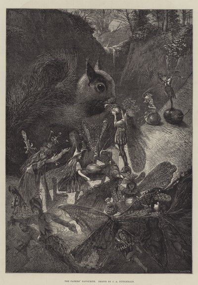 De favoriet van de feeën door John Anster Fitzgerald